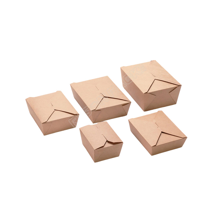 Take Out Food Container Kraft Paper Food Box Salad Box