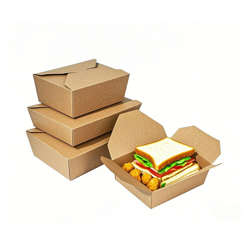 Take Out Food Container Kraft Paper Food Box Salad Box