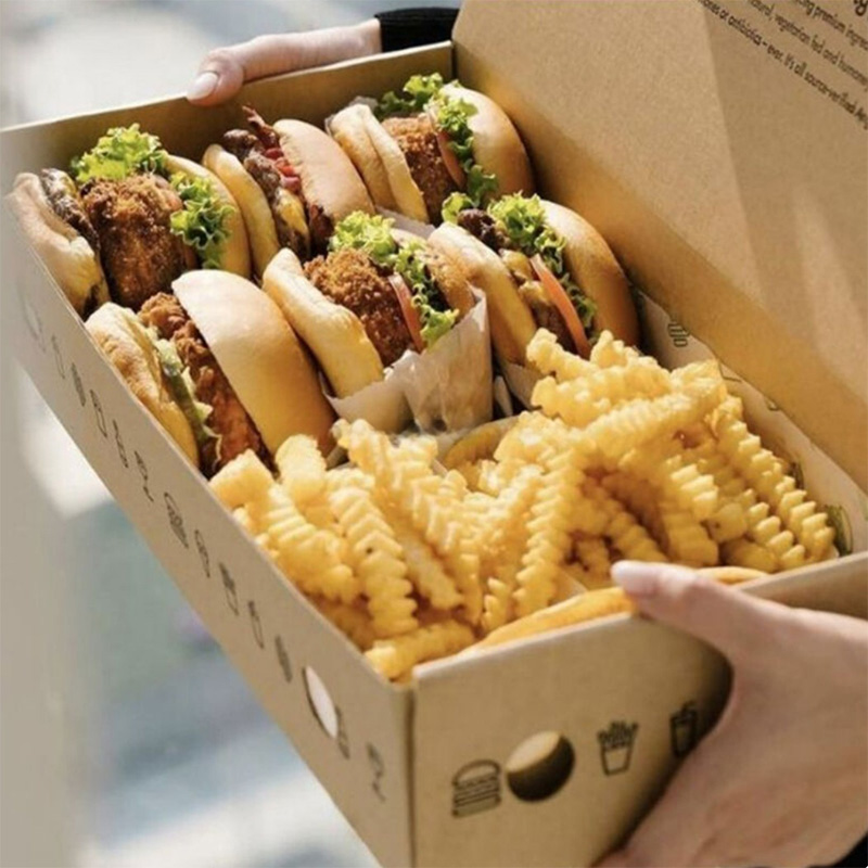 Disposable Food Box Fast Food Burger Hotdog Friesbox
