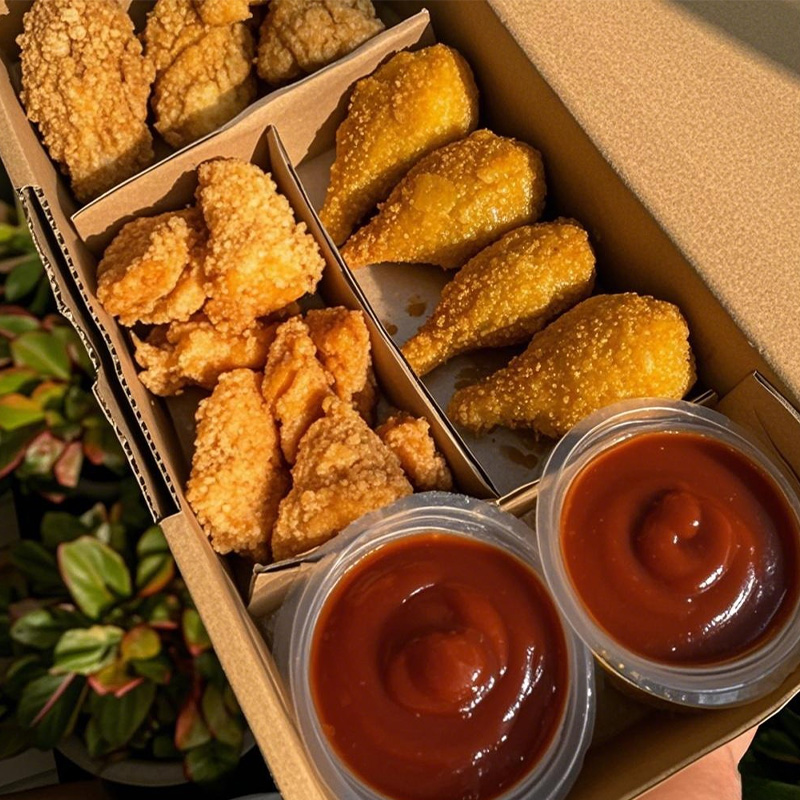 Disposable Food Box Fast Food Burger Hotdog Friesbox