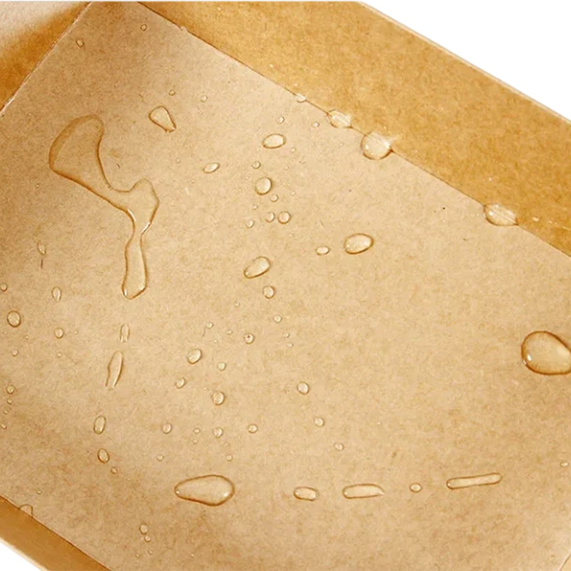 Chicken Box Takeaway Food Fries Disposal Kraft Paper Food Container Lunch Box With Window