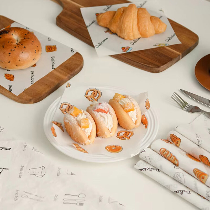 Greese Proof Baking Paper Food Packaging Paper Fries Wrapping Paper