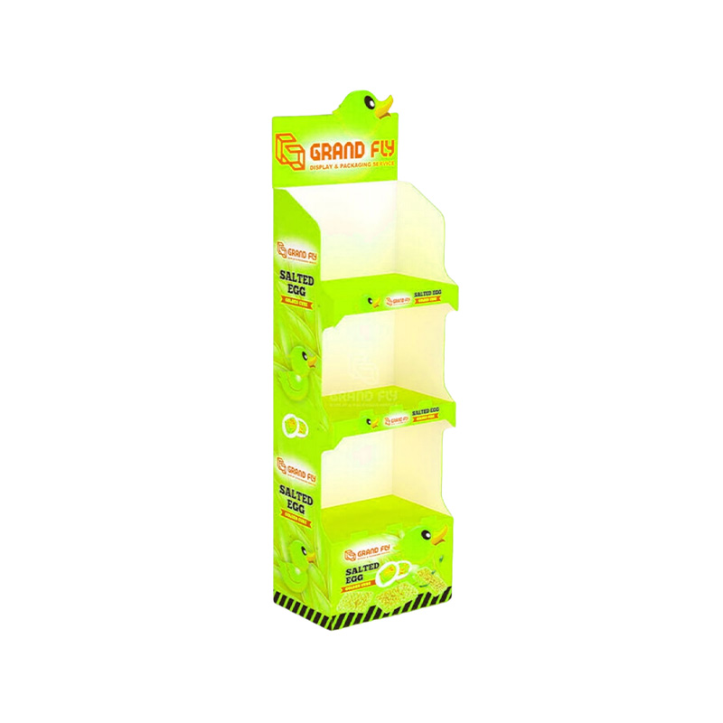 Custom Retail POS Cardboard Product Floor Display Rack