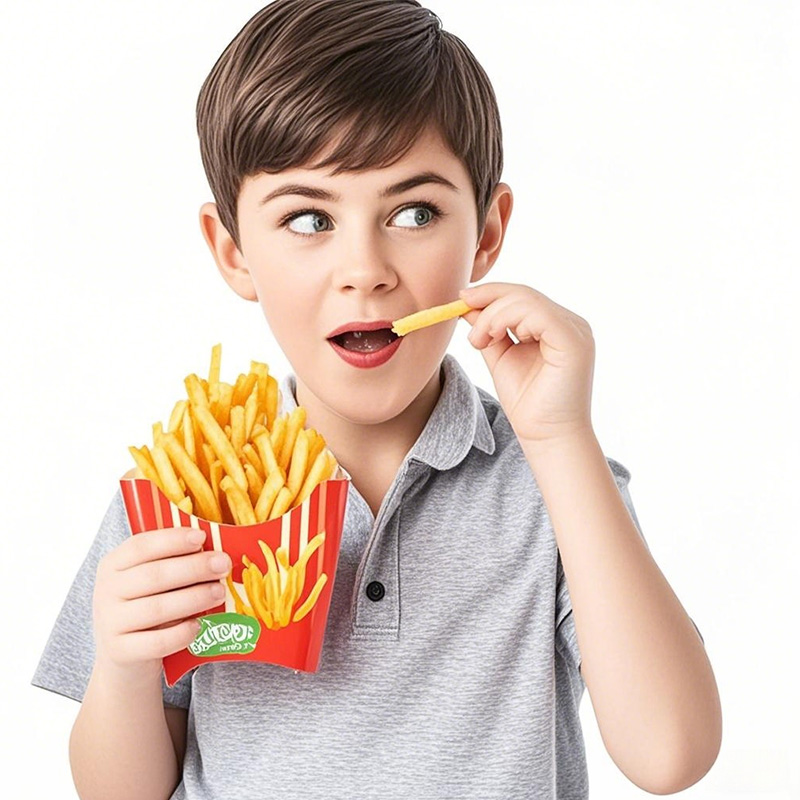 Takeaway Hot Dog French Fries Chicken Box Disposal Kraft Packaging Box