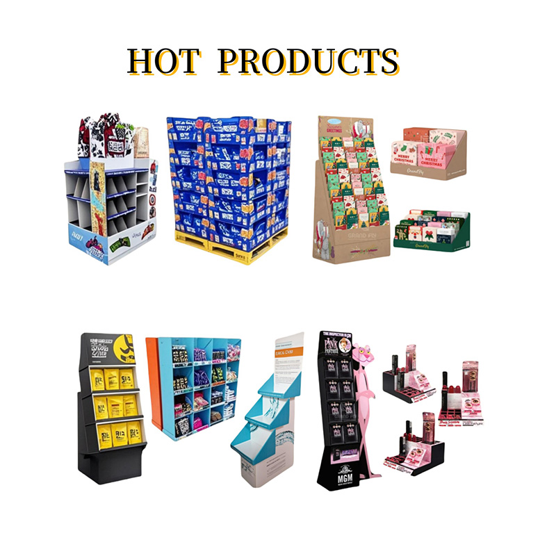 Custom Retail POS Cardboard Product Floor Display Rack