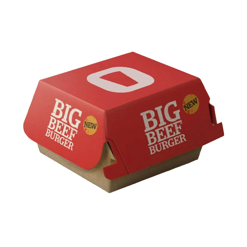 Paper burger box protects food safety
