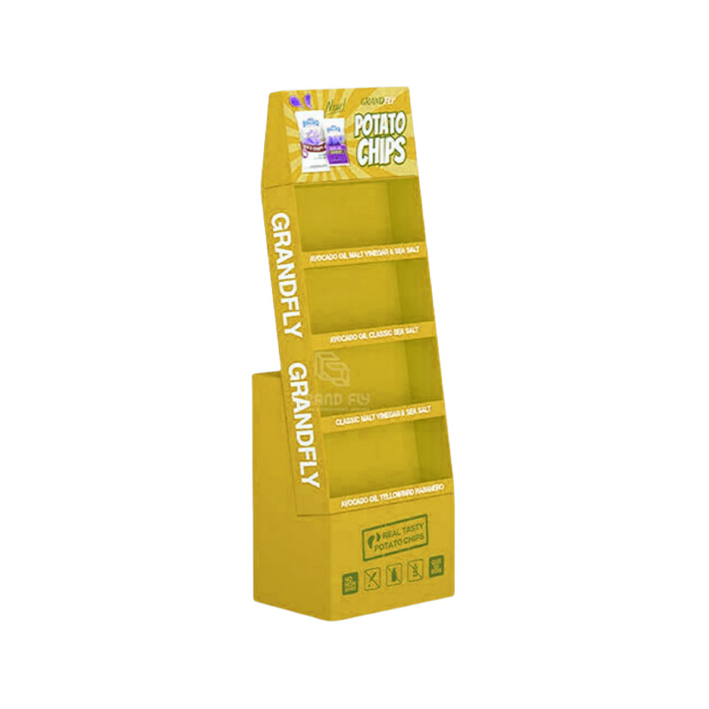 Corrugated Cardboard Display Stand For Store Drink Shelves Display Racks
