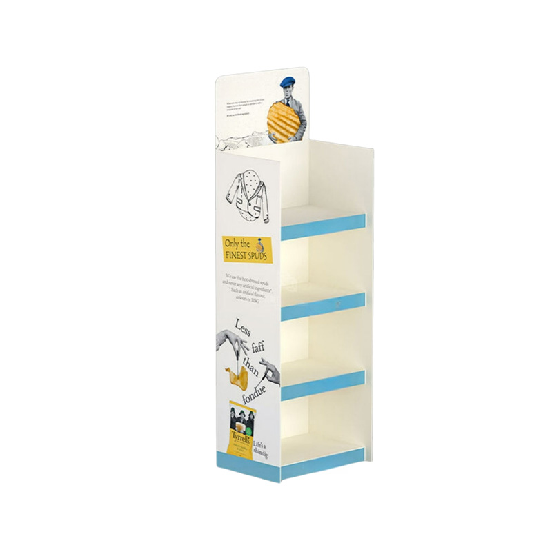 Corrugated Cardboard Display Stand For Store Drink Shelves Display Racks