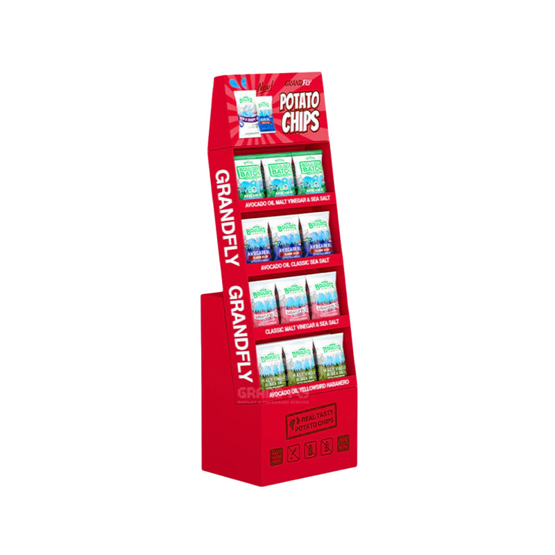 Corrugated Cardboard Display Stand For Store Drink Shelves Display Racks