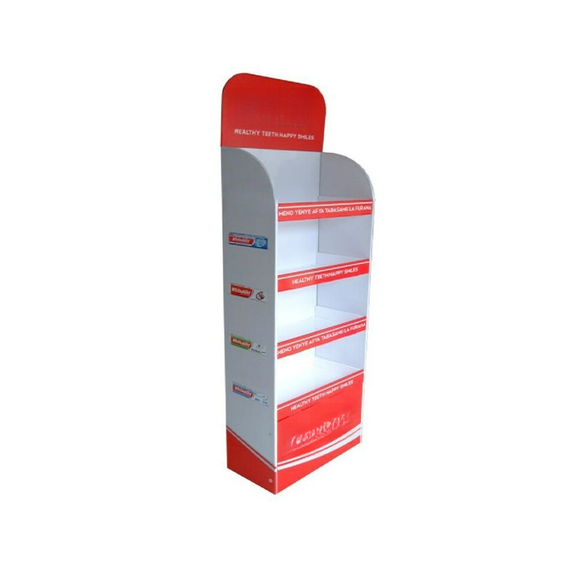 POP countertop display rack for superstore Corrugated Cardboard Display Shelf