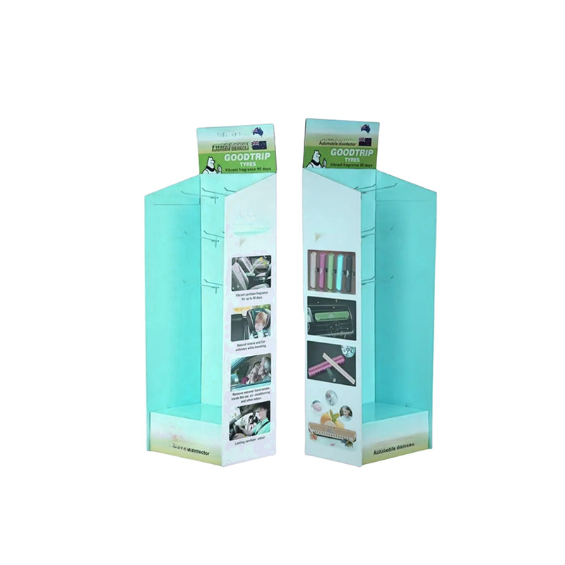 Corrugated Cardboard Display Stand with Peg Hooks 