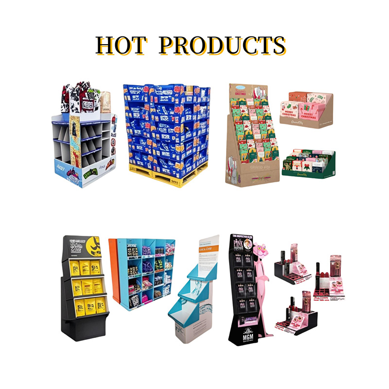 Corrugated Cardboard Display Stand For Store Drink Shelves Display Racks