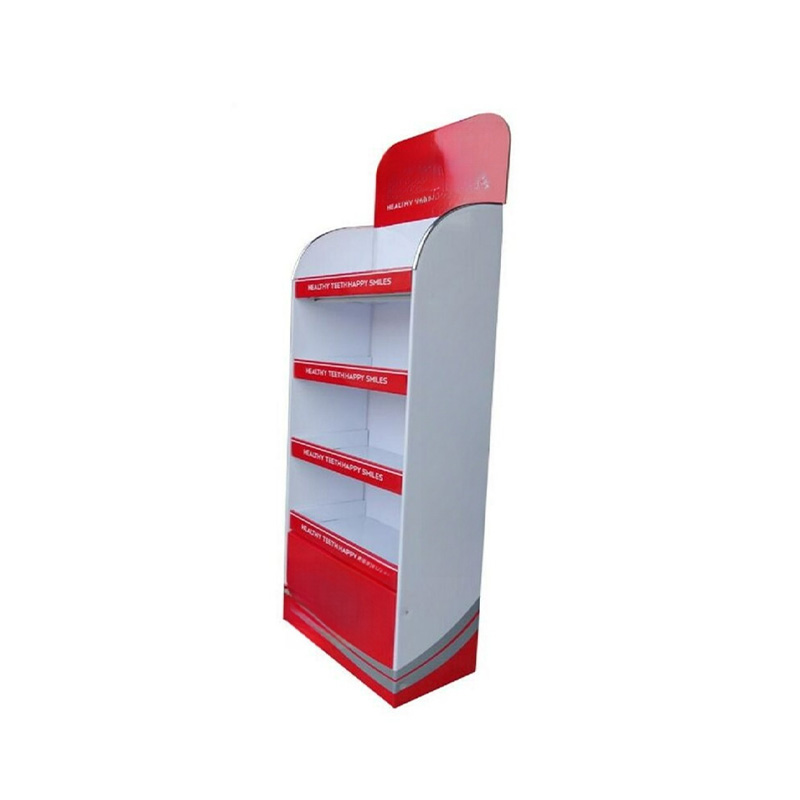 POP countertop display rack for superstore Corrugated Cardboard Display Shelf