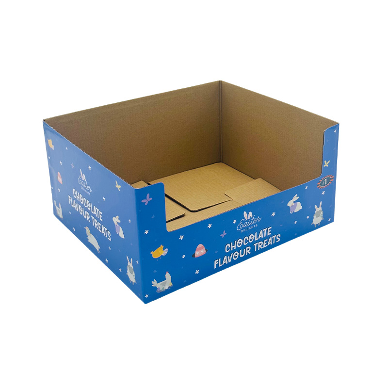 Store Ready Display Tray Cardboard Retail Display Box For Toys Snack
