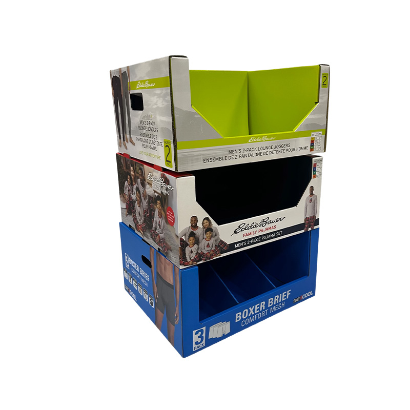 Supermarket Retail Display Box Stackable Pdq Rack for Pants