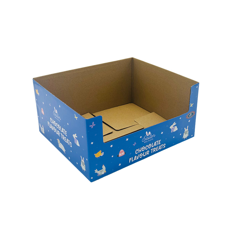 Store Ready Display Tray Cardboard Retail Display Box For Toys Snack