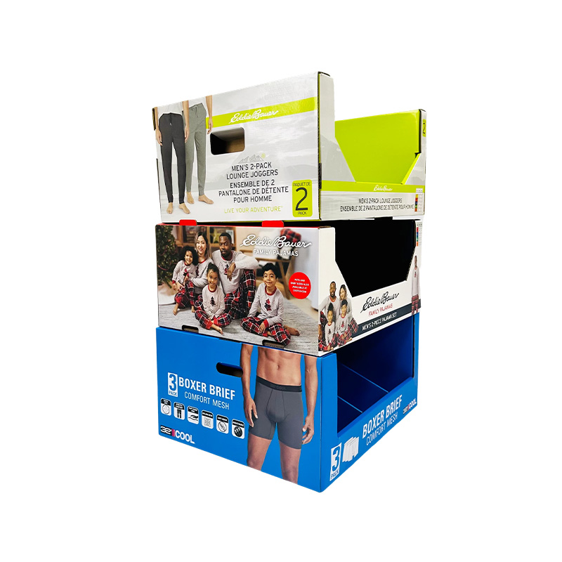 Supermarket Retail Display Box Stackable Pdq Rack for Pants