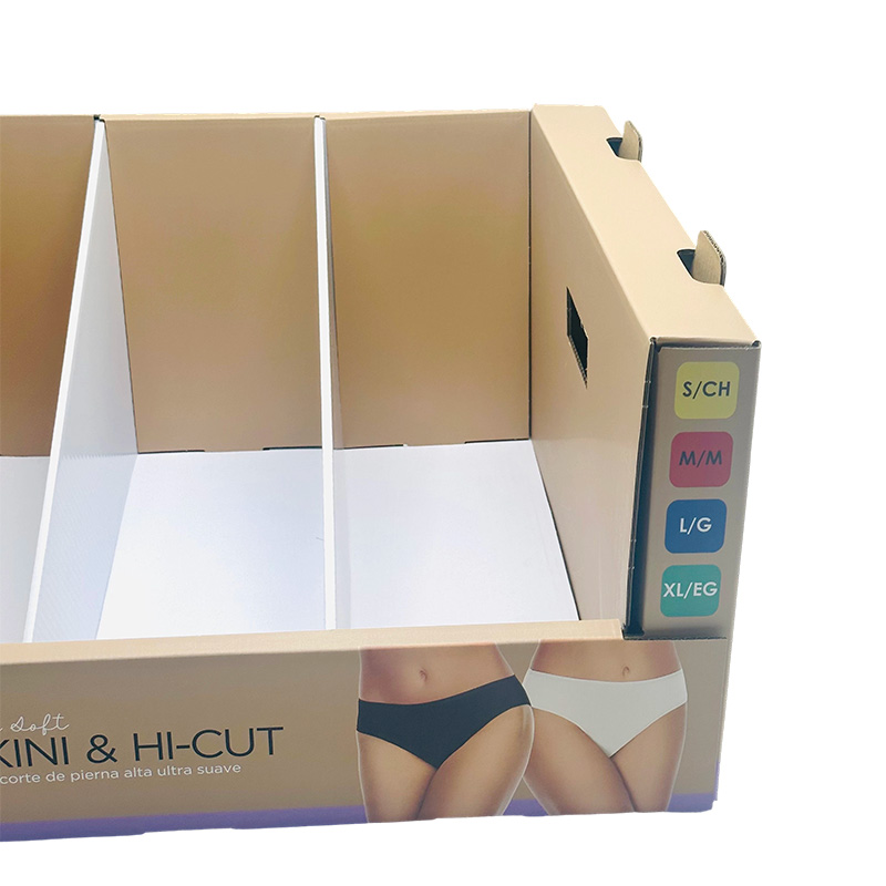 Supermarket Stackable PDQ Rack Retail Display Box for Pants