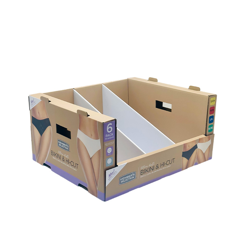 Supermarket Stackable PDQ Rack Retail Display Box for Pants