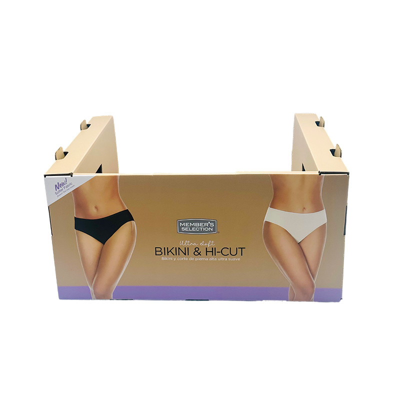 Supermarket Stackable PDQ Rack Retail Display Box for Pants