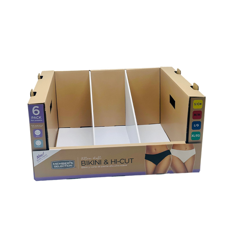Supermarket Stackable PDQ Rack Retail Display Box for Pants