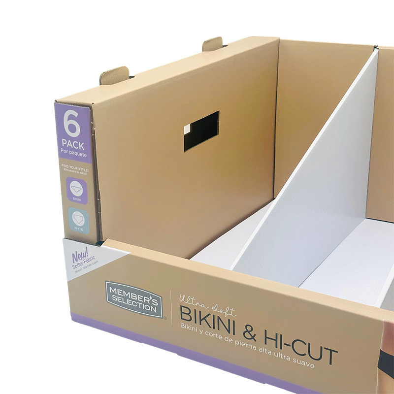 Supermarket Stackable PDQ Rack Retail Display Box for Pants