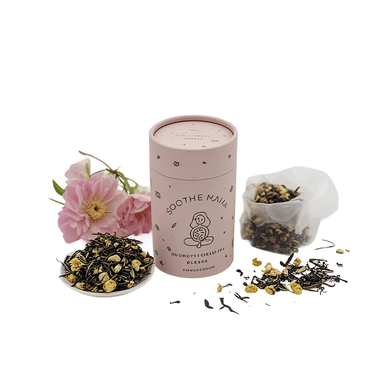 How does the tea paper tube protect the quality of tea while conveying the brand's natural and environmentally friendly values?