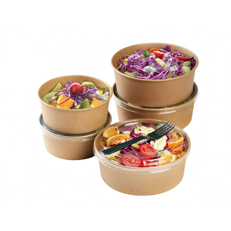 How does the Kraft paper bowl become the ideal choice for fast food packaging due to its environmental performance and practical design?